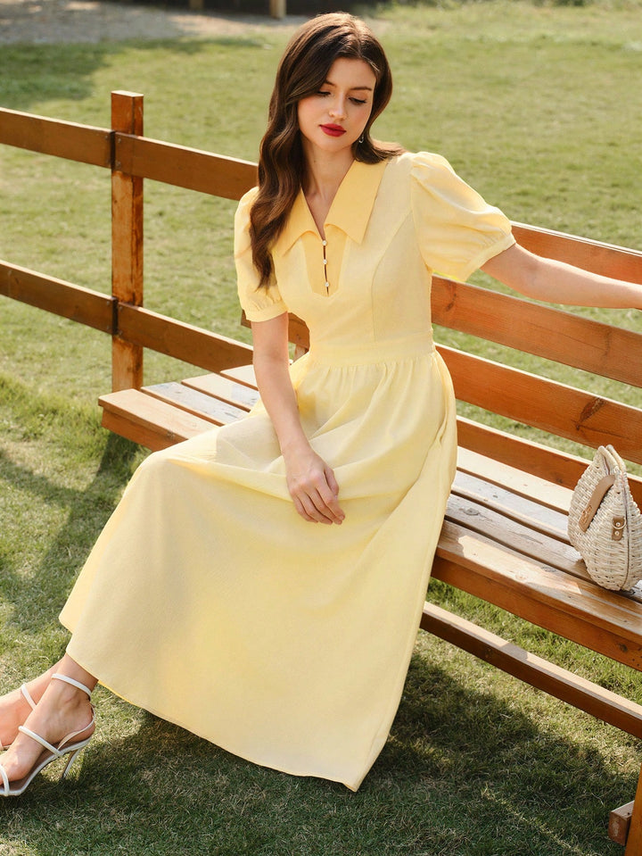 Rochie maxi SHEIN, galben