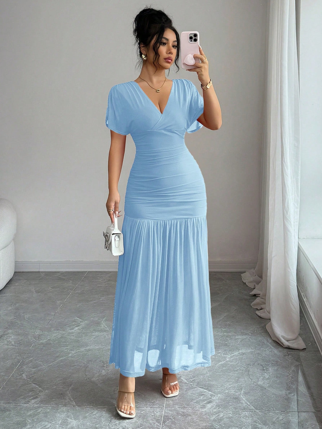 Rochie maxi SHEIN, albastru