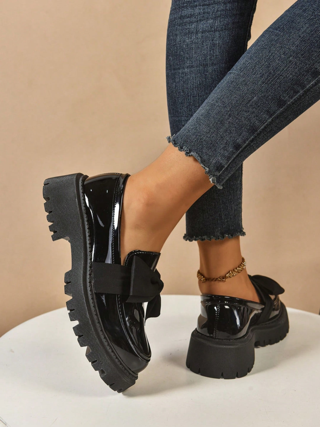 Mocasini SHEIN, negru