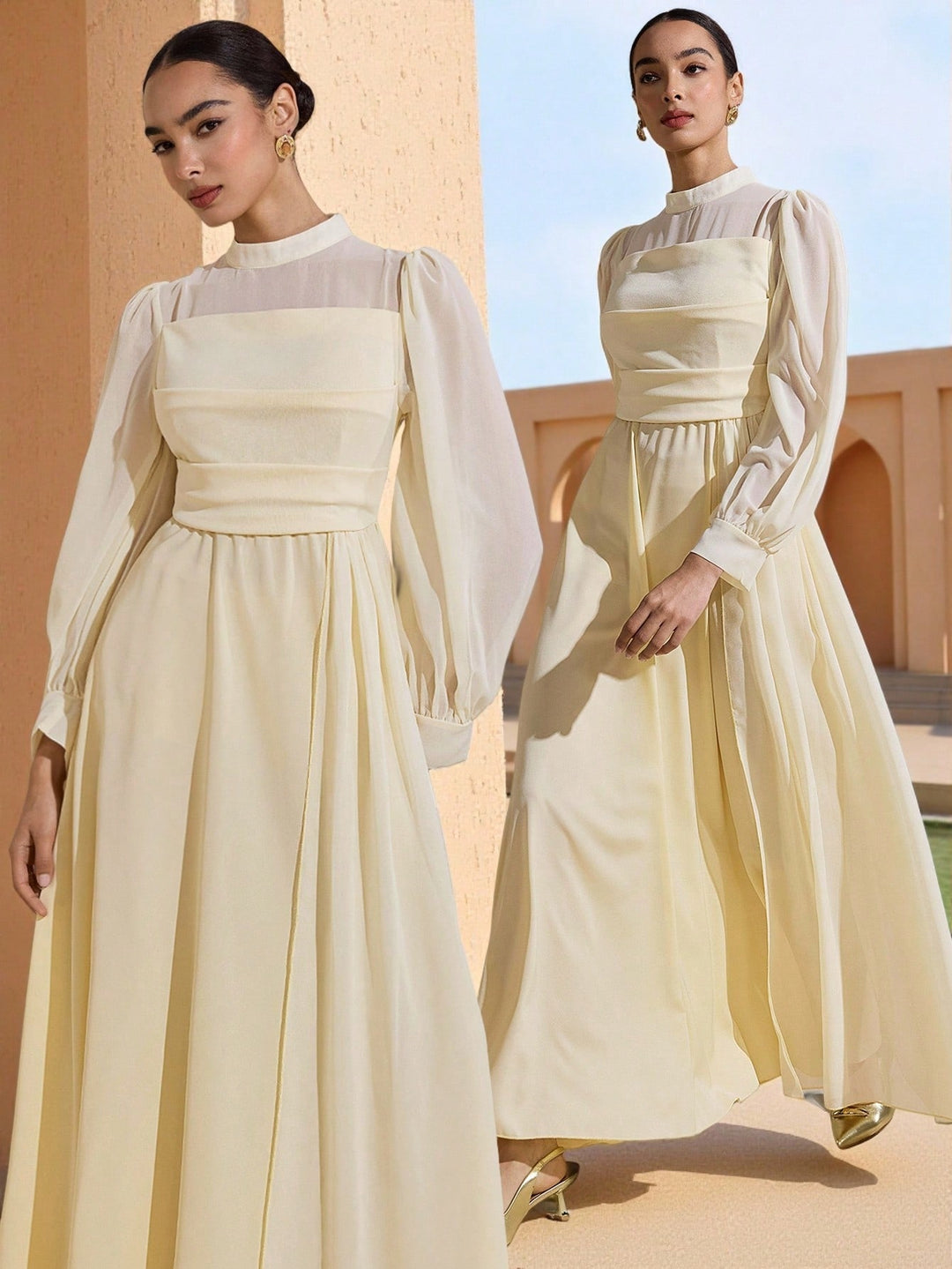 Rochie maxi SHEIN, galben