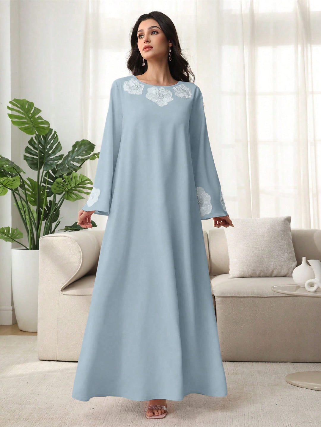 Rochie maxi SHEIN, albastru