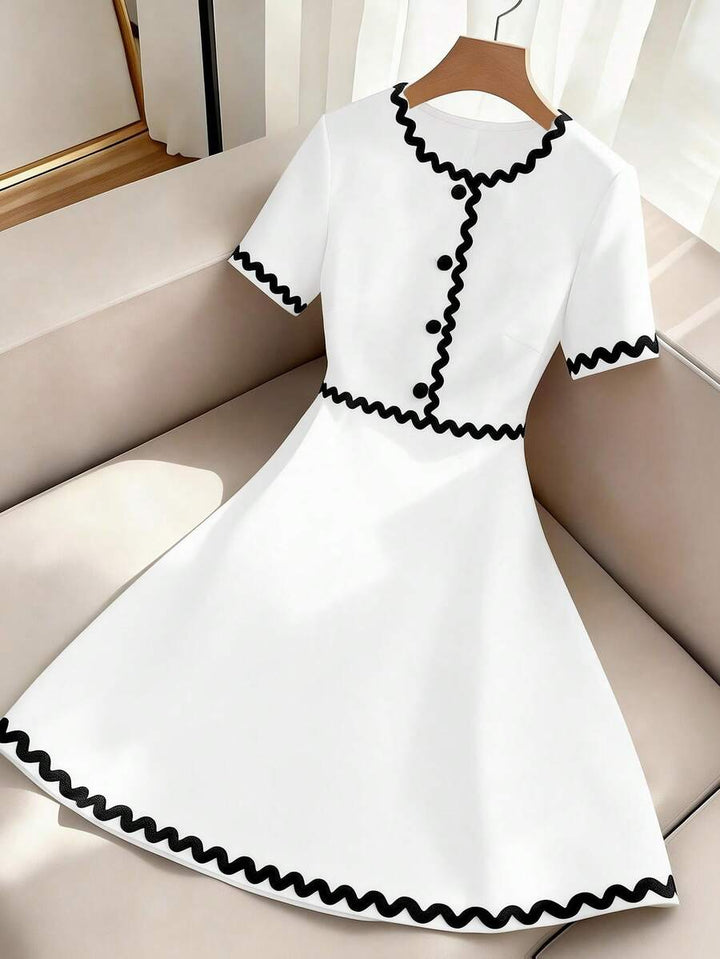 Rochie midi SHEIN, alb