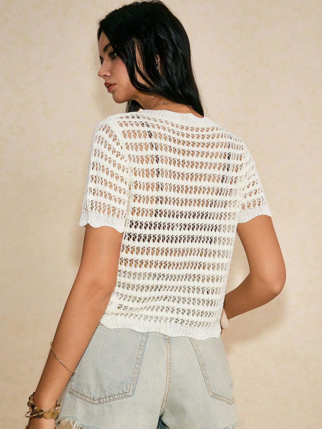Cardigan SHEIN, alb