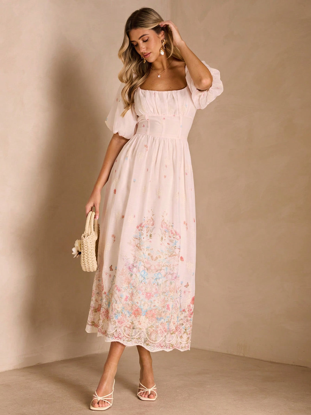 Rochie maxi SHEIN, roz