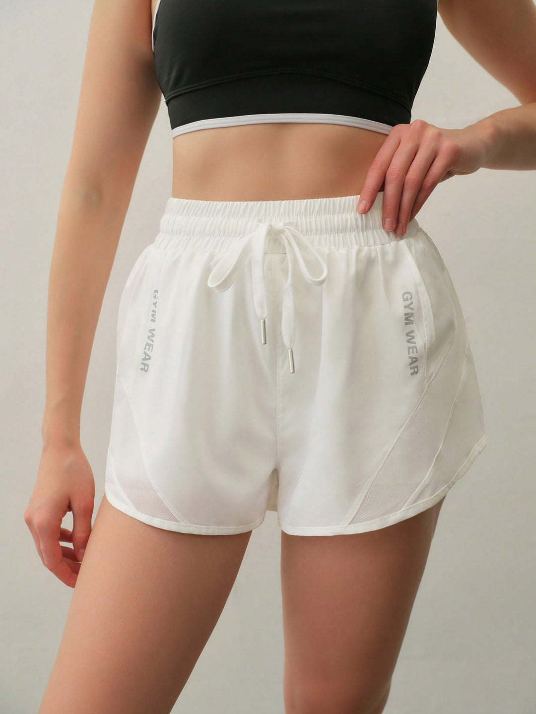 Pantaloni scurți SHEIN, alb