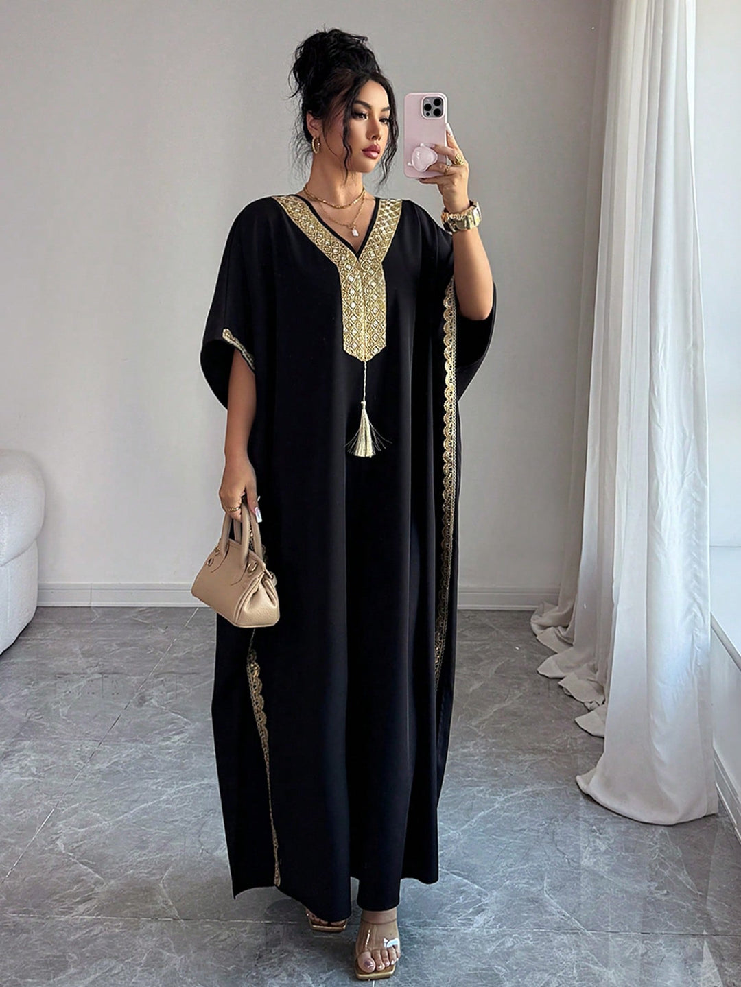 Rochie maxi SHEIN, negru