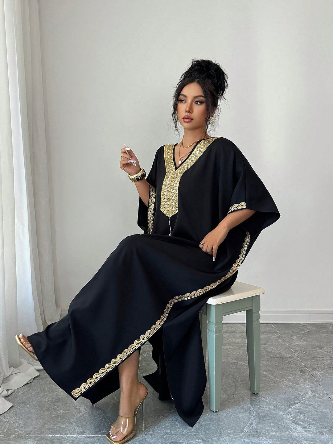 Rochie maxi SHEIN, negru