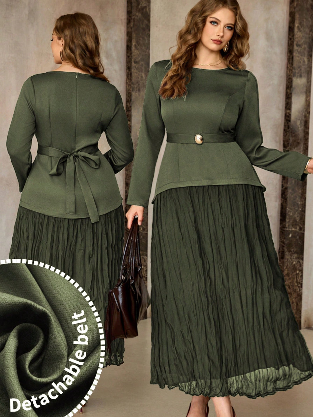 Rochie SHEIN, kaki