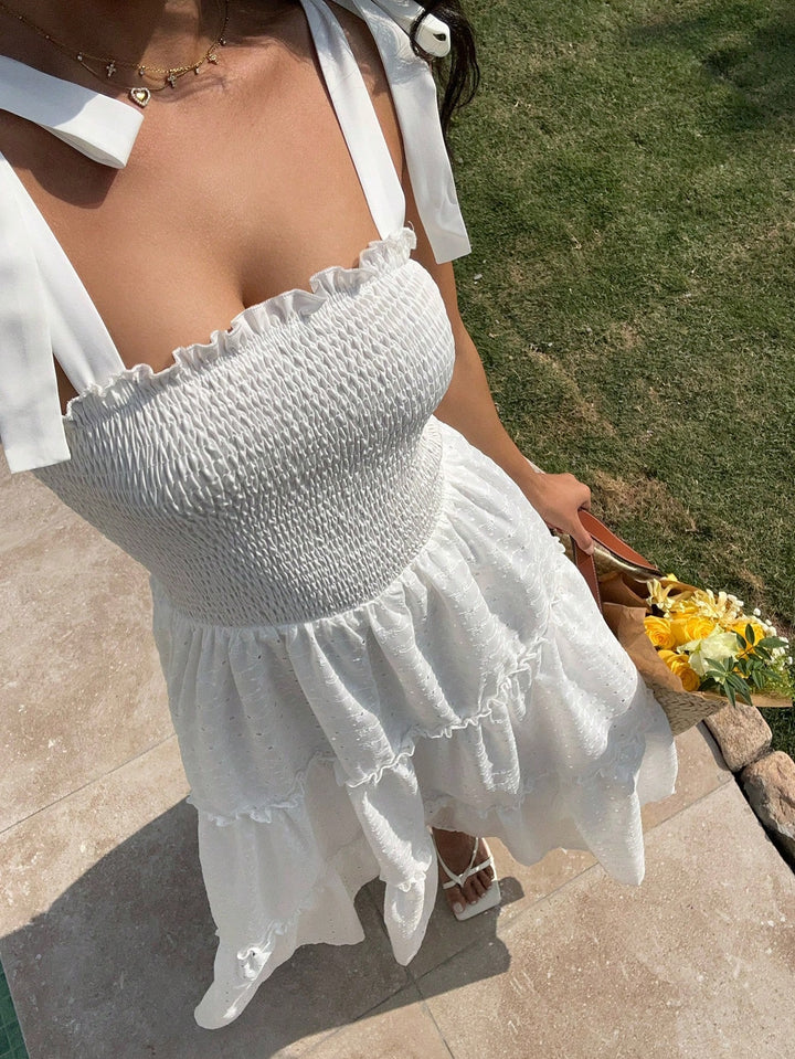 Rochie maxi SHEIN, alb