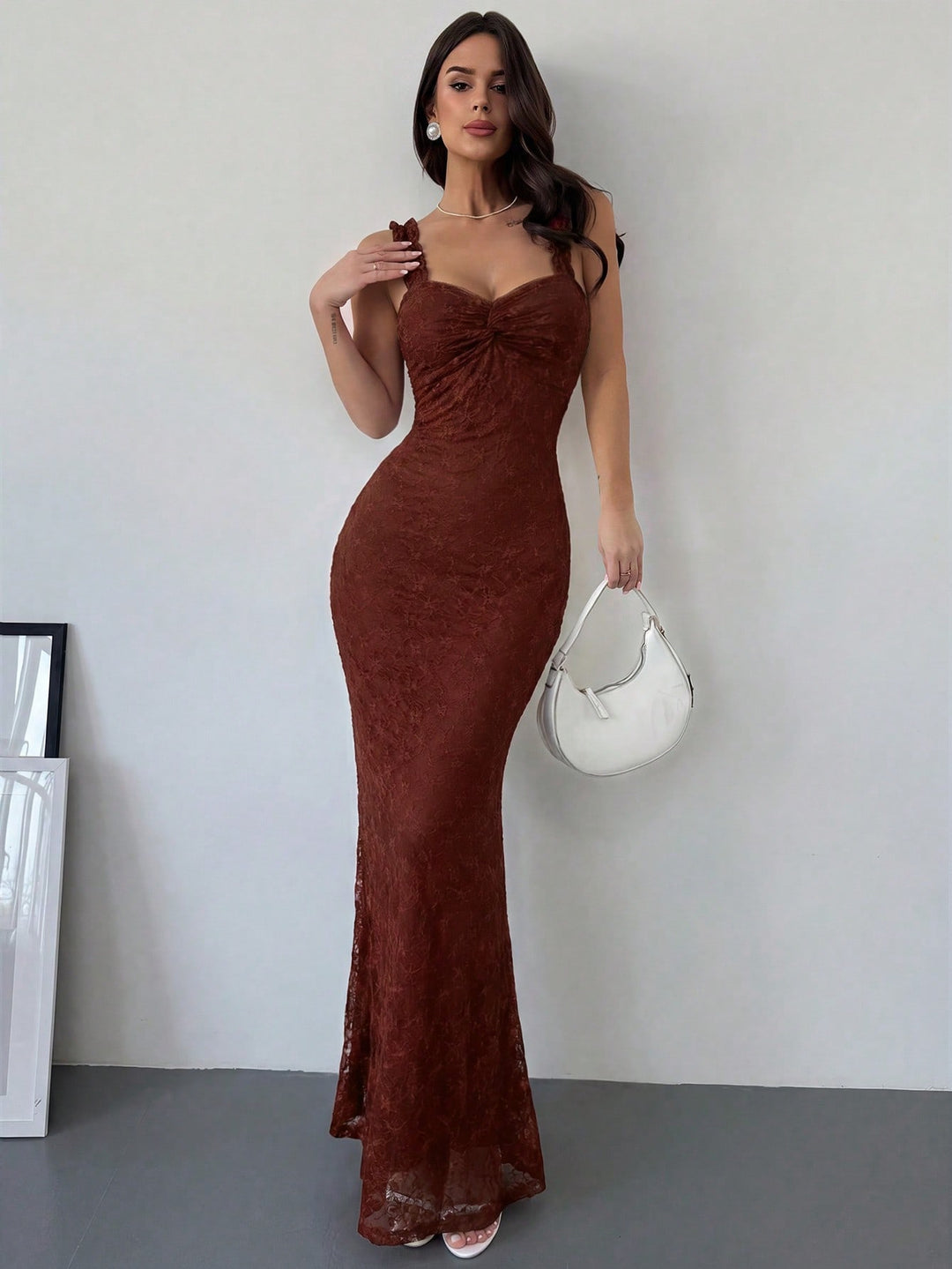 Rochie maxi SHEIN, vișiniu