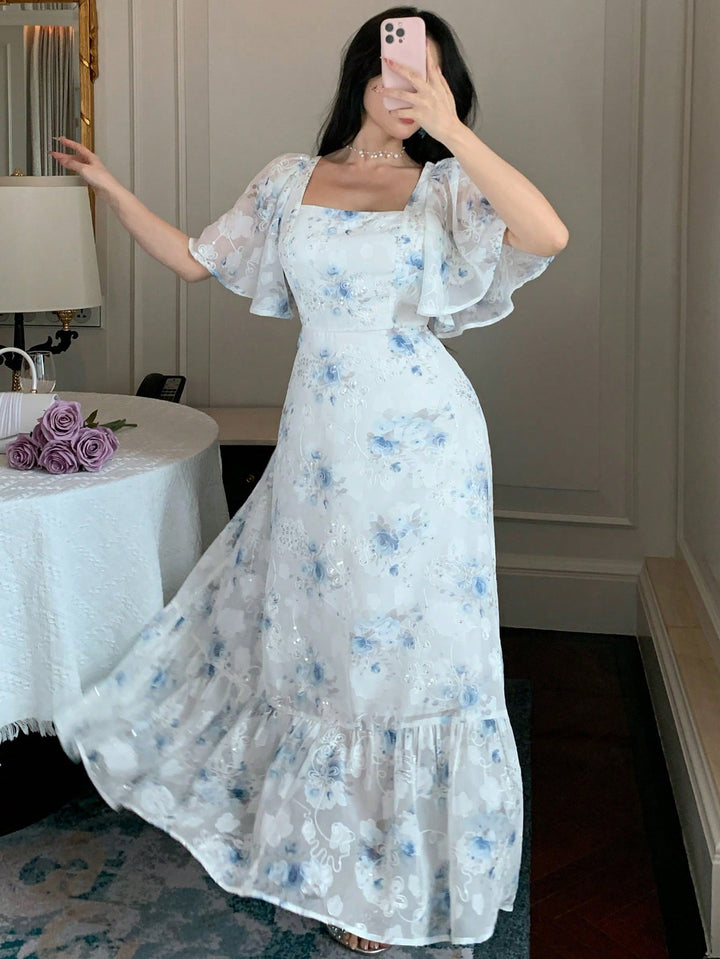 Rochie maxi SHEIN, albastru