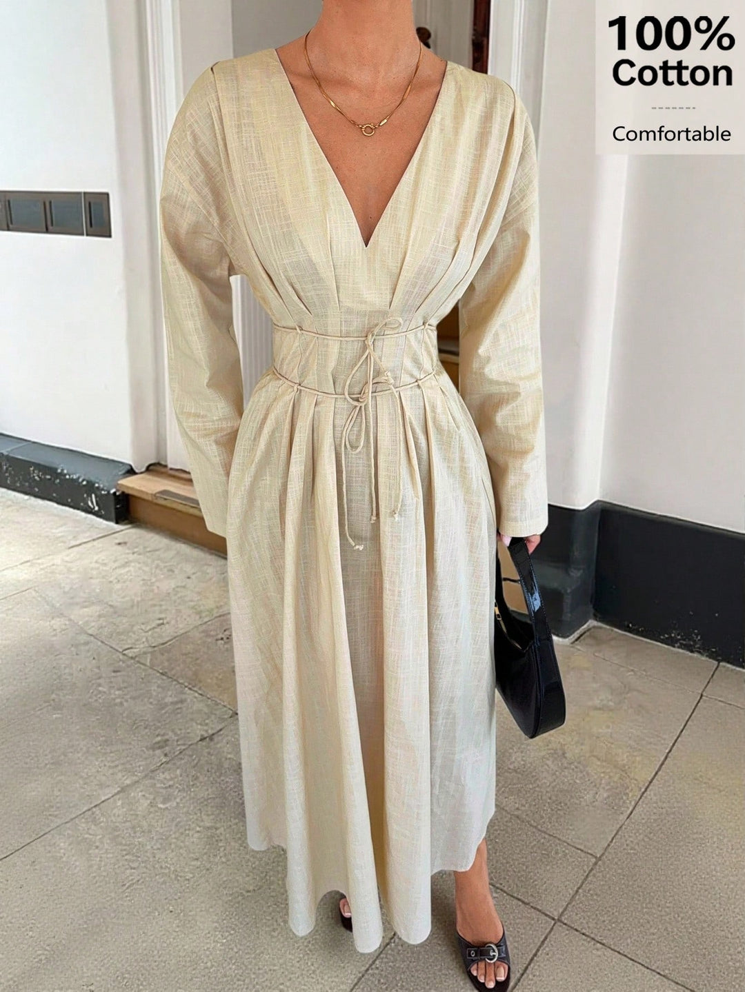 Rochie maxi SHEIN, portocaliu