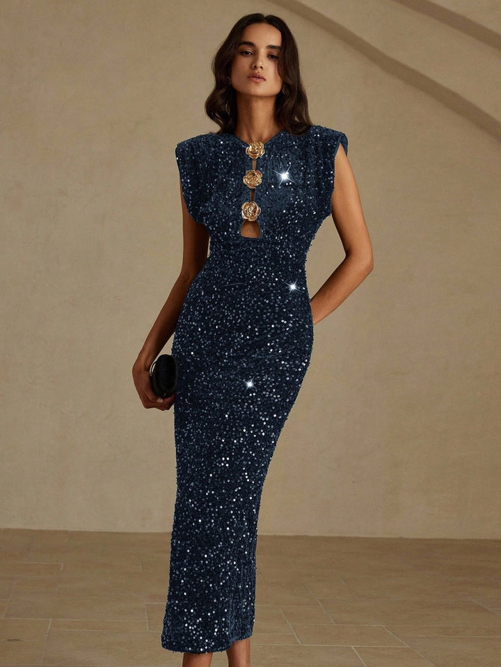 Rochie maxi SHEIN, albastru
