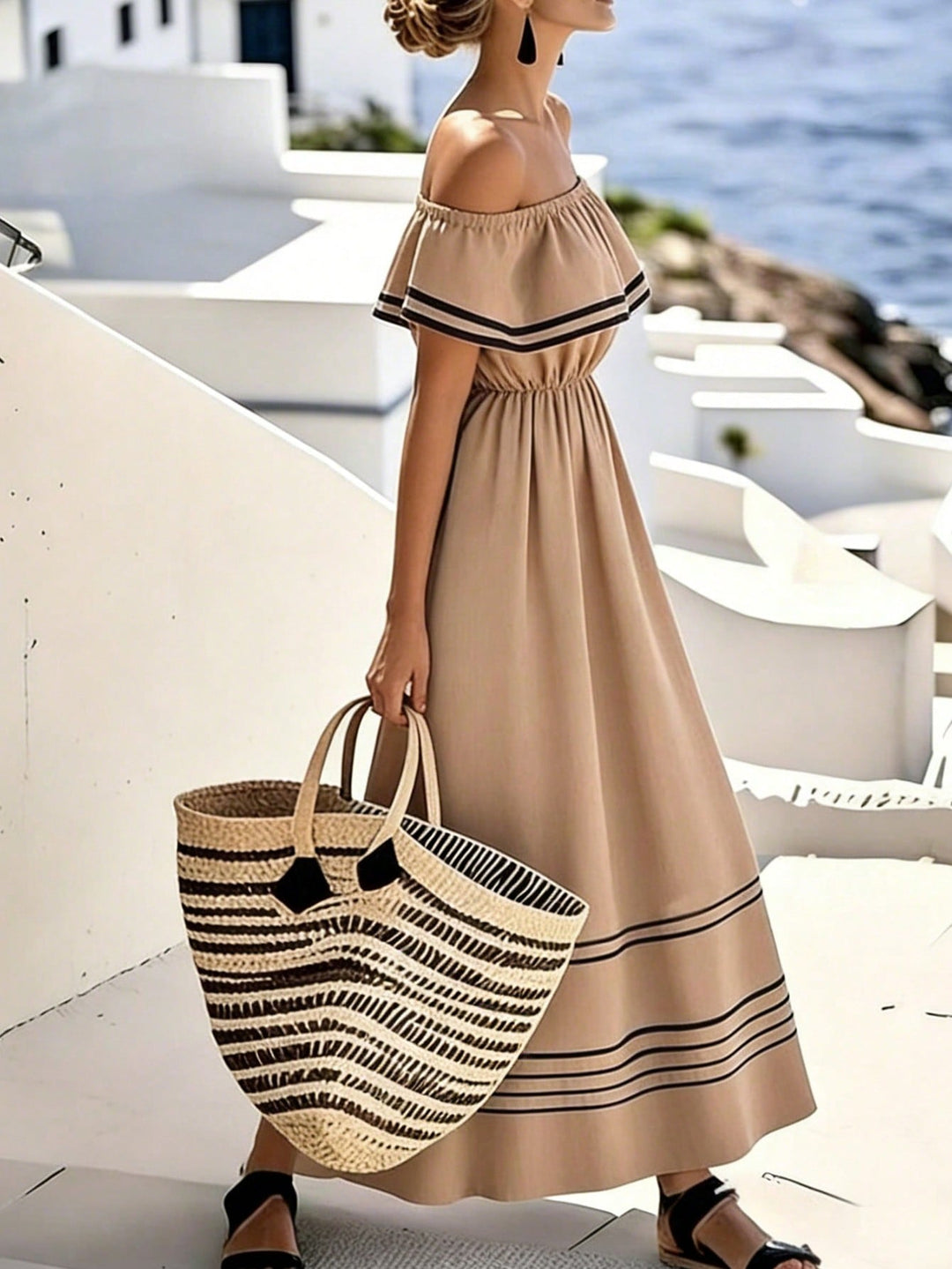 Rochie maxi SHEIN, mix culori