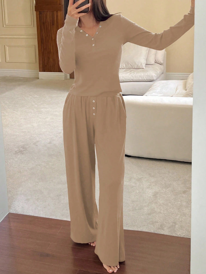 SHEIN pizsama szett, khaki