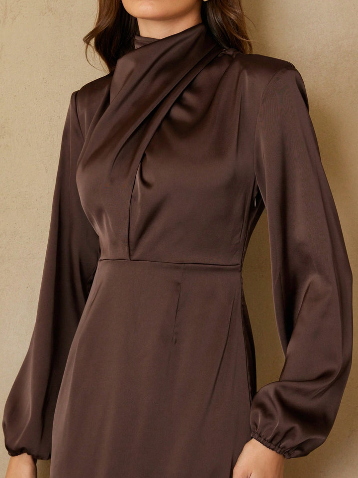 Rochie maxi SHEIN, maro