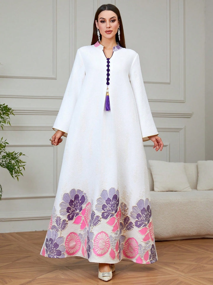 Set caftan și jalabiya SHEIN, mov