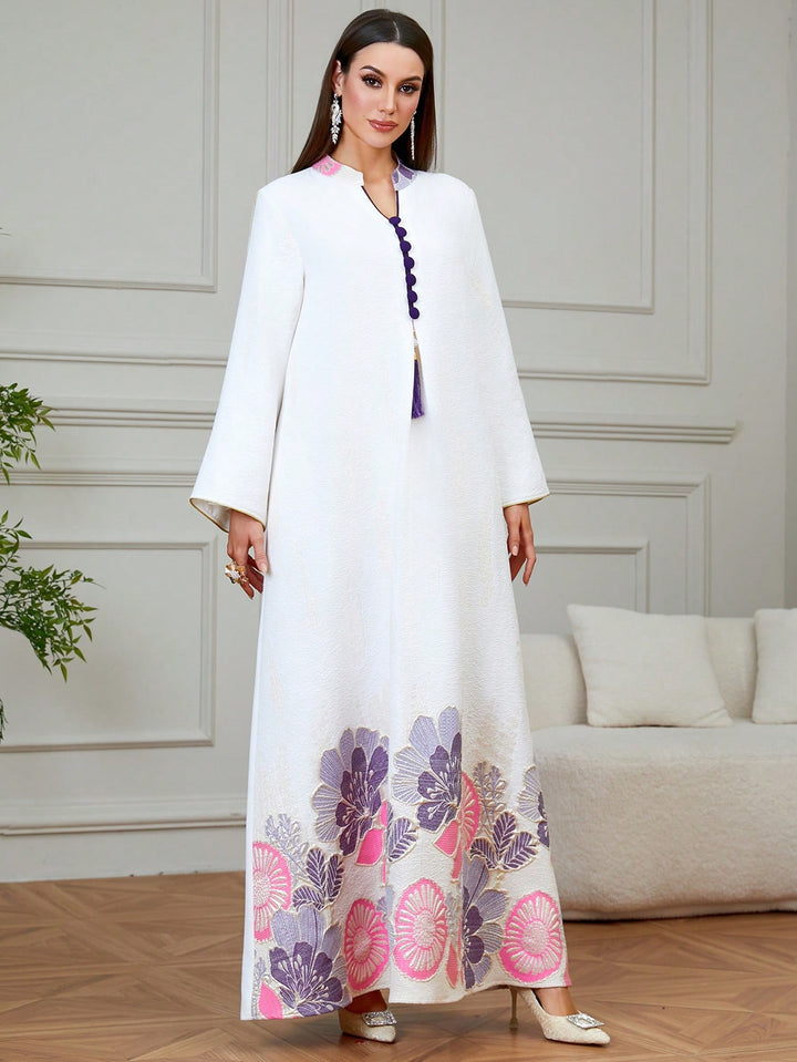 Set caftan și jalabiya SHEIN, mov