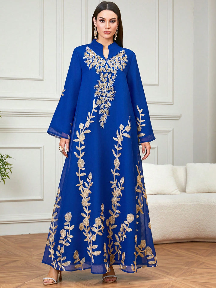 Set caftan și jalabiya SHEIN, albastru