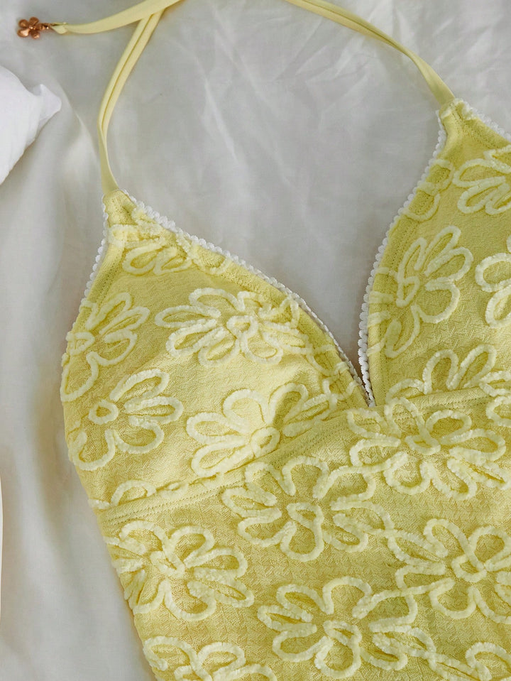 Costum de baie SHEIN, galben