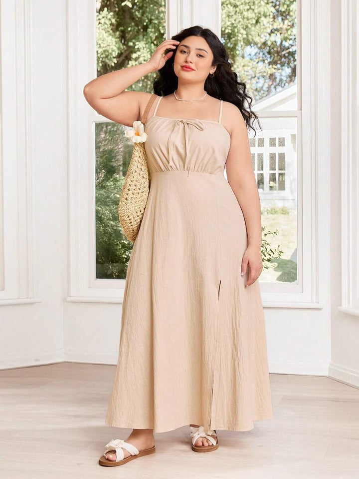 Rochie maxi SHEIN, bej