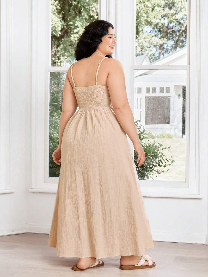 Rochie maxi SHEIN, bej