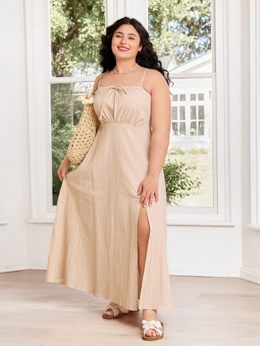 Rochie maxi SHEIN, bej