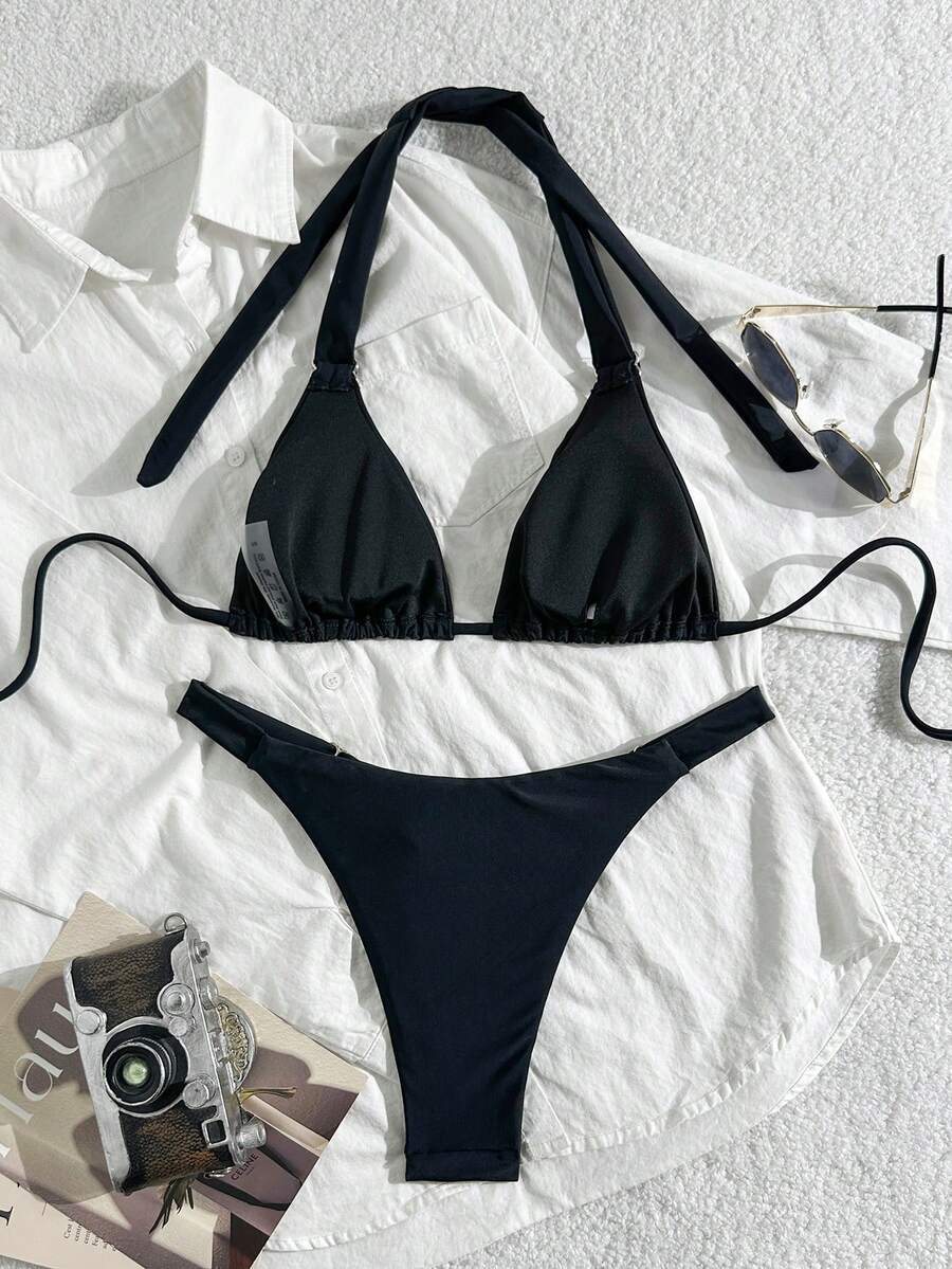 Costum de baie SHEIN, negru