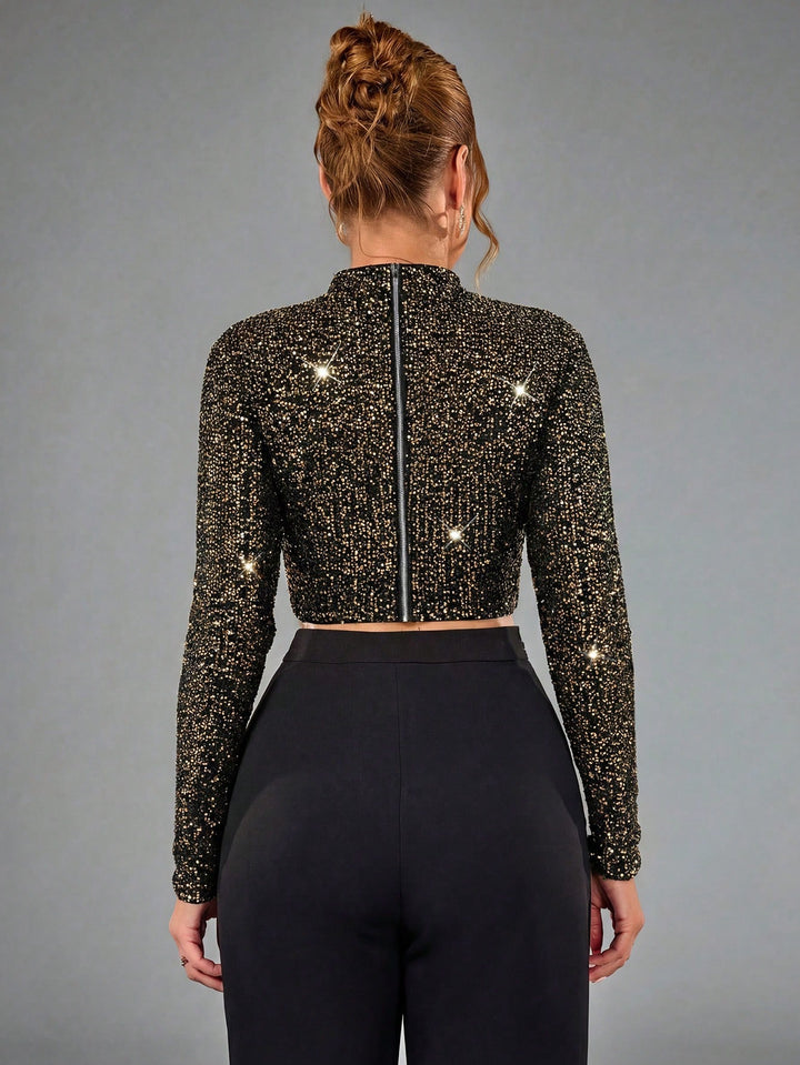 Top SHEIN, auriu