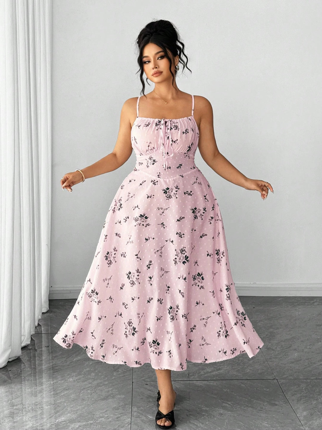 Rochie maxi SHEIN, roz
