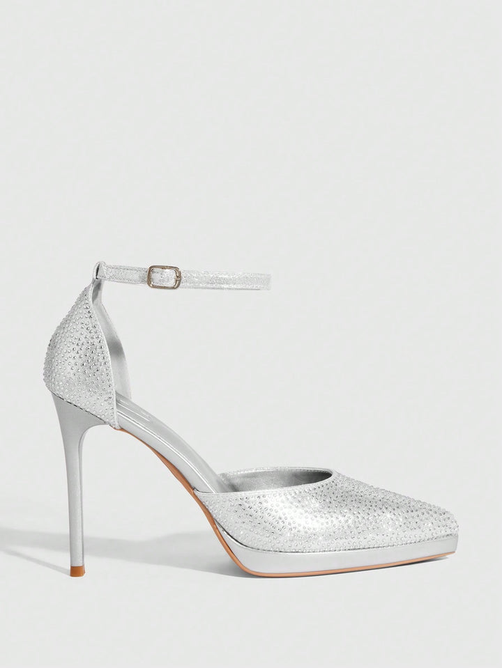 Pantofi cu toc SHEIN, ezüst
