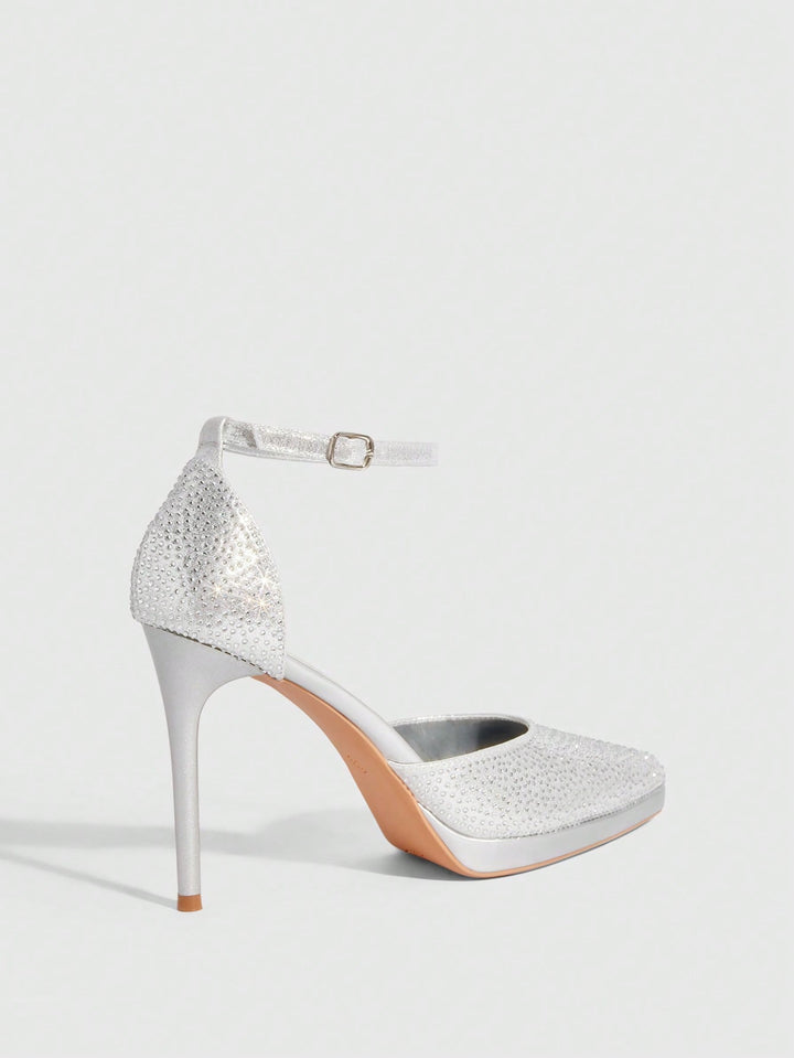 Pantofi cu toc SHEIN, ezüst