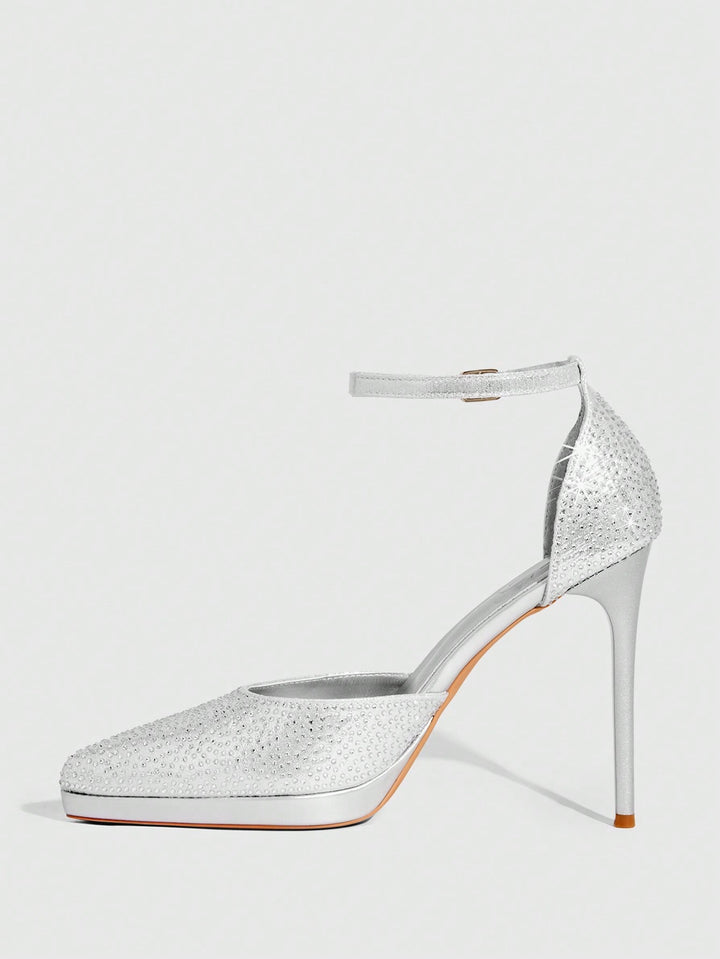 Pantofi cu toc SHEIN, ezüst