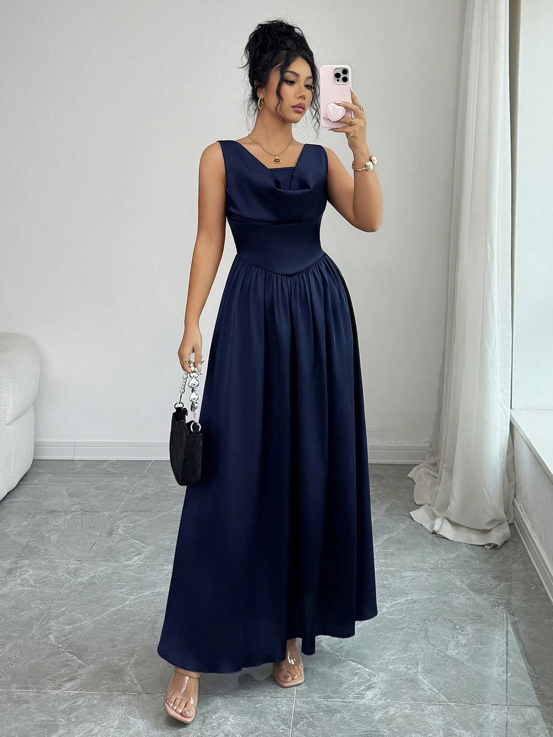 Rochie maxi SHEIN, albastru