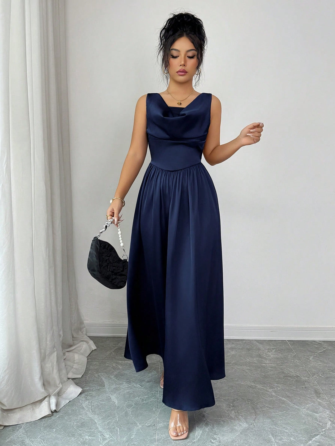 Rochie maxi SHEIN, albastru
