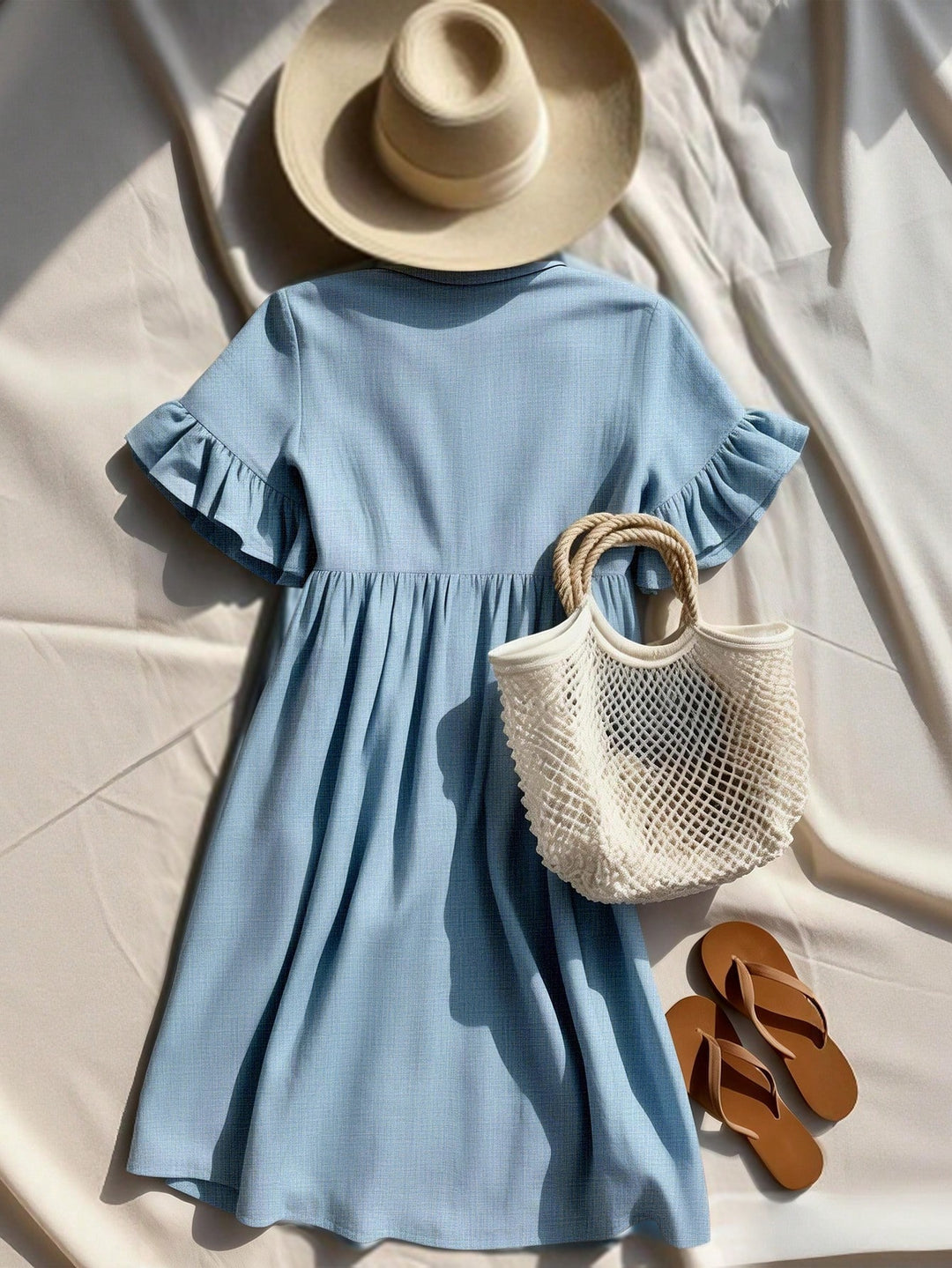 Rochie midi SHEIN, albastru