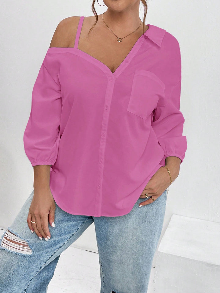 SHEIN Blúz, rózsaszín