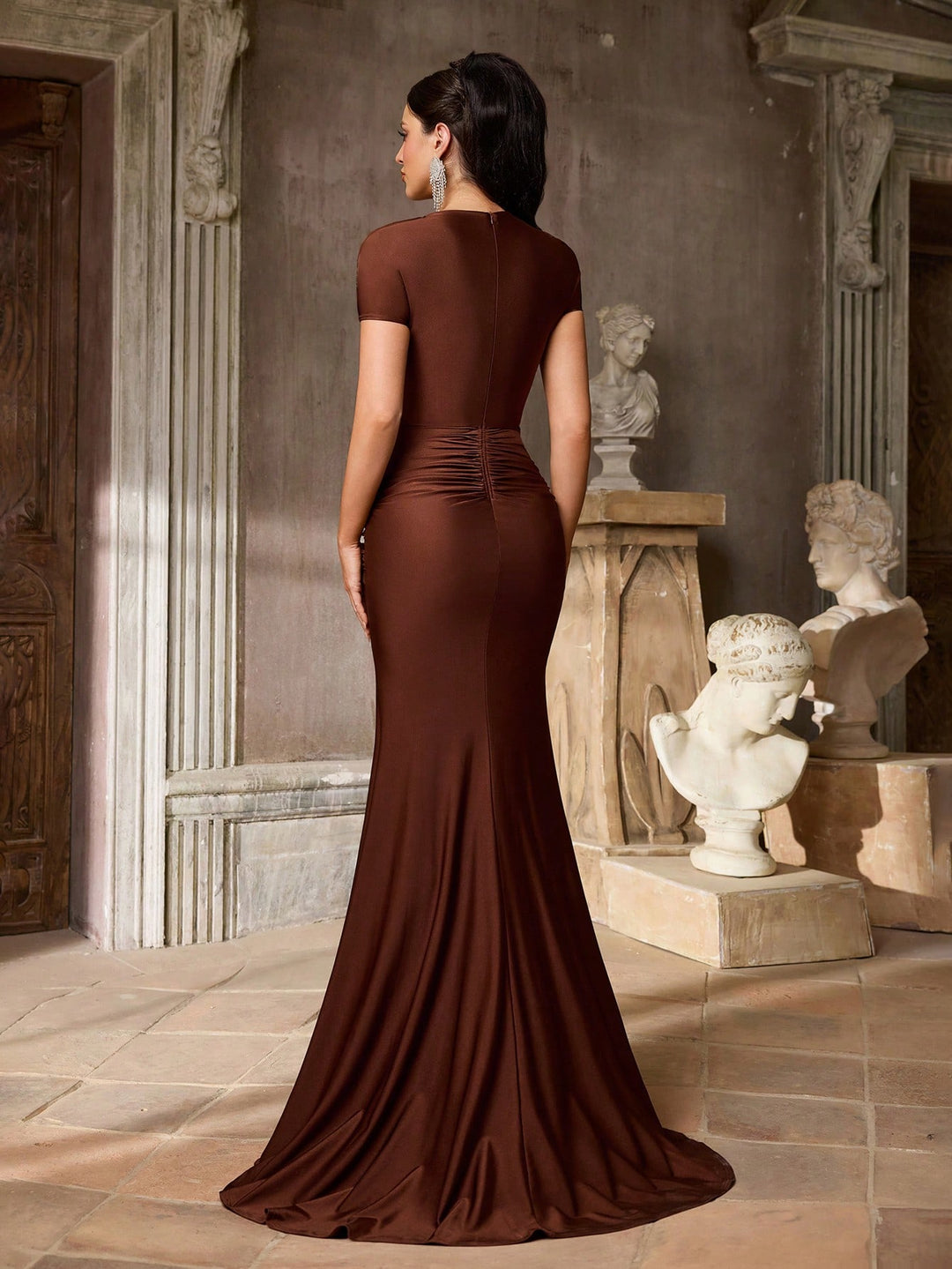 Rochie SHEIN, maro