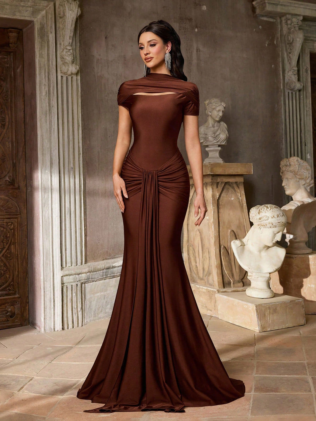 Rochie SHEIN, maro