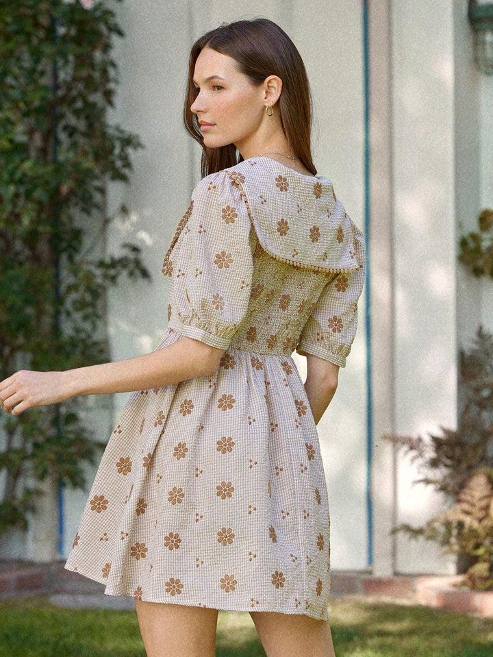 Rochie mini SHEIN, kaki