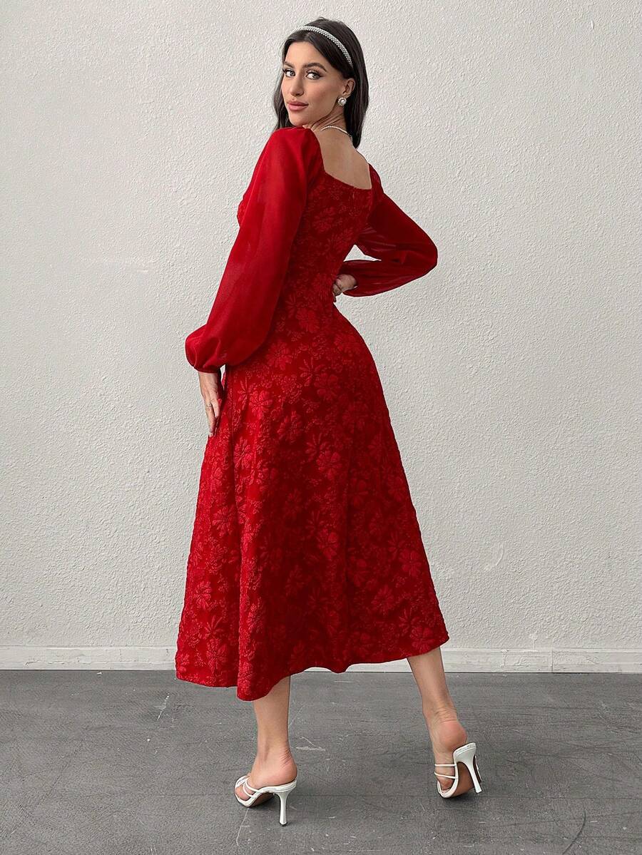 Rochie maxi SHEIN, roșu