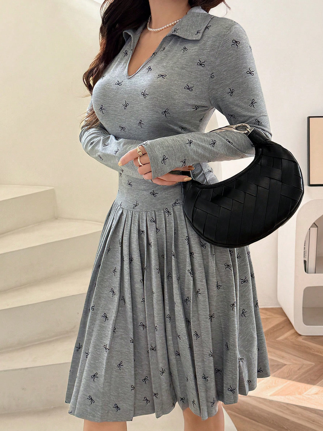 Rochie scurtă SHEIN, gri