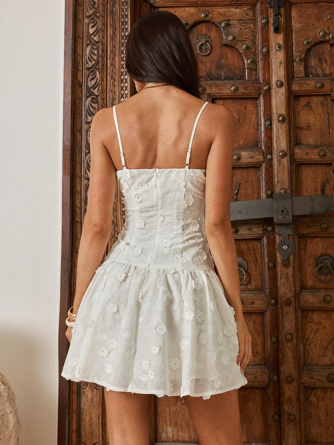 Rochie scurtă SHEIN, alb