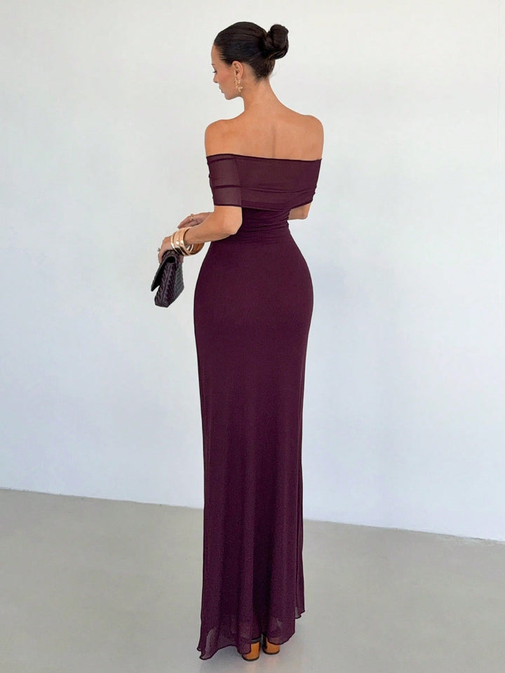Rochie maxi SHEIN, vișiniu