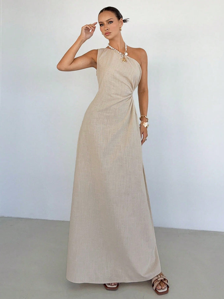 Rochie maxi SHEIN, bej
