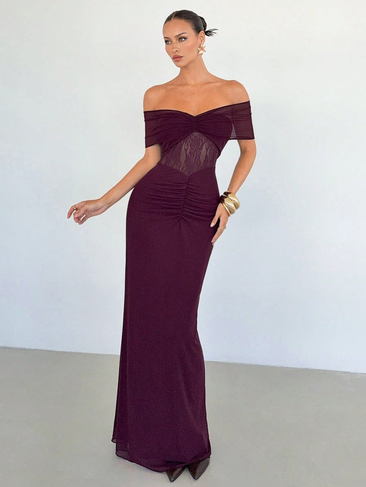 Rochie maxi SHEIN, vișiniu