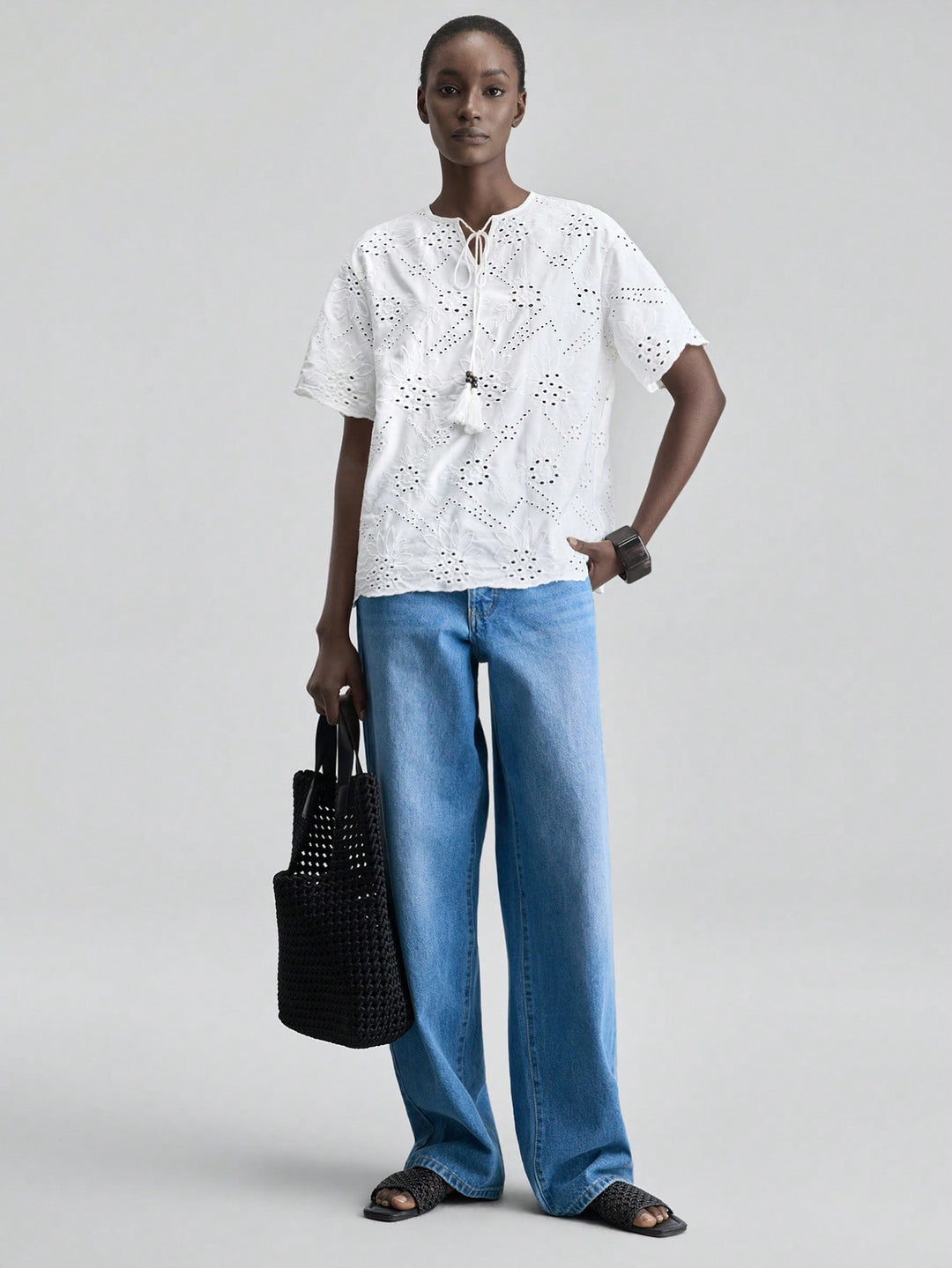 Top SHEIN, alb