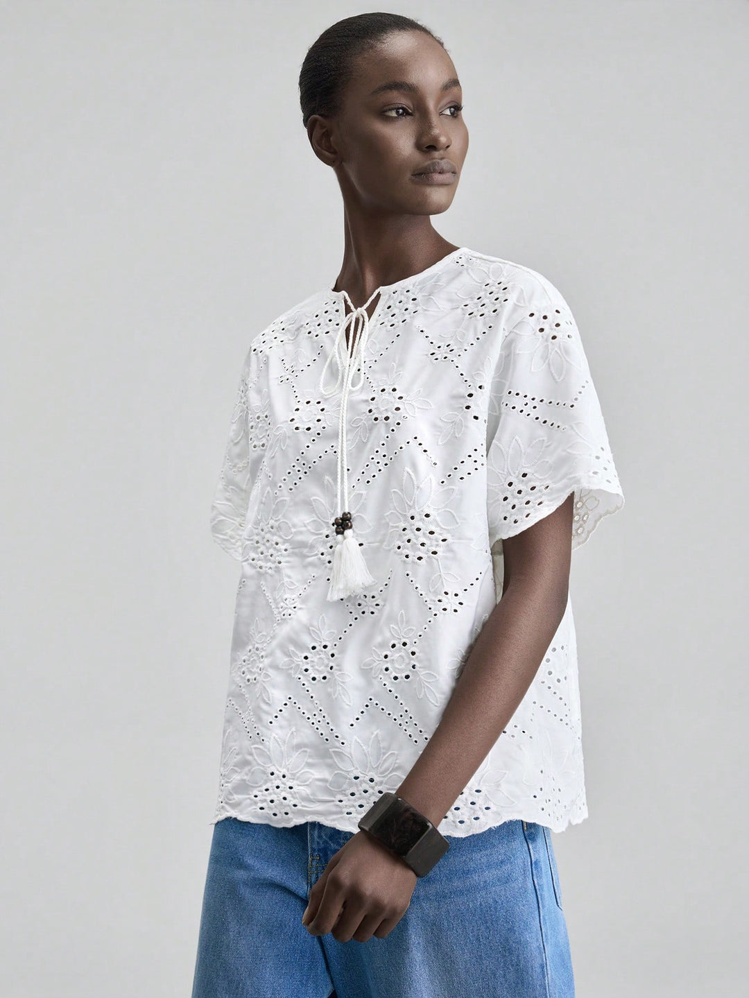 Top SHEIN, alb