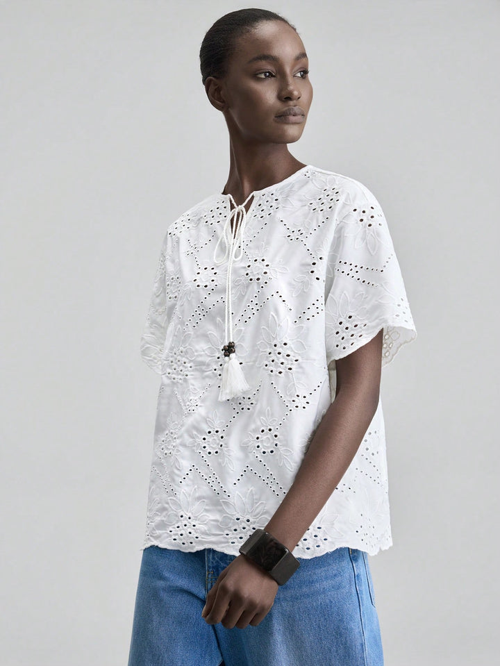 Top SHEIN, alb