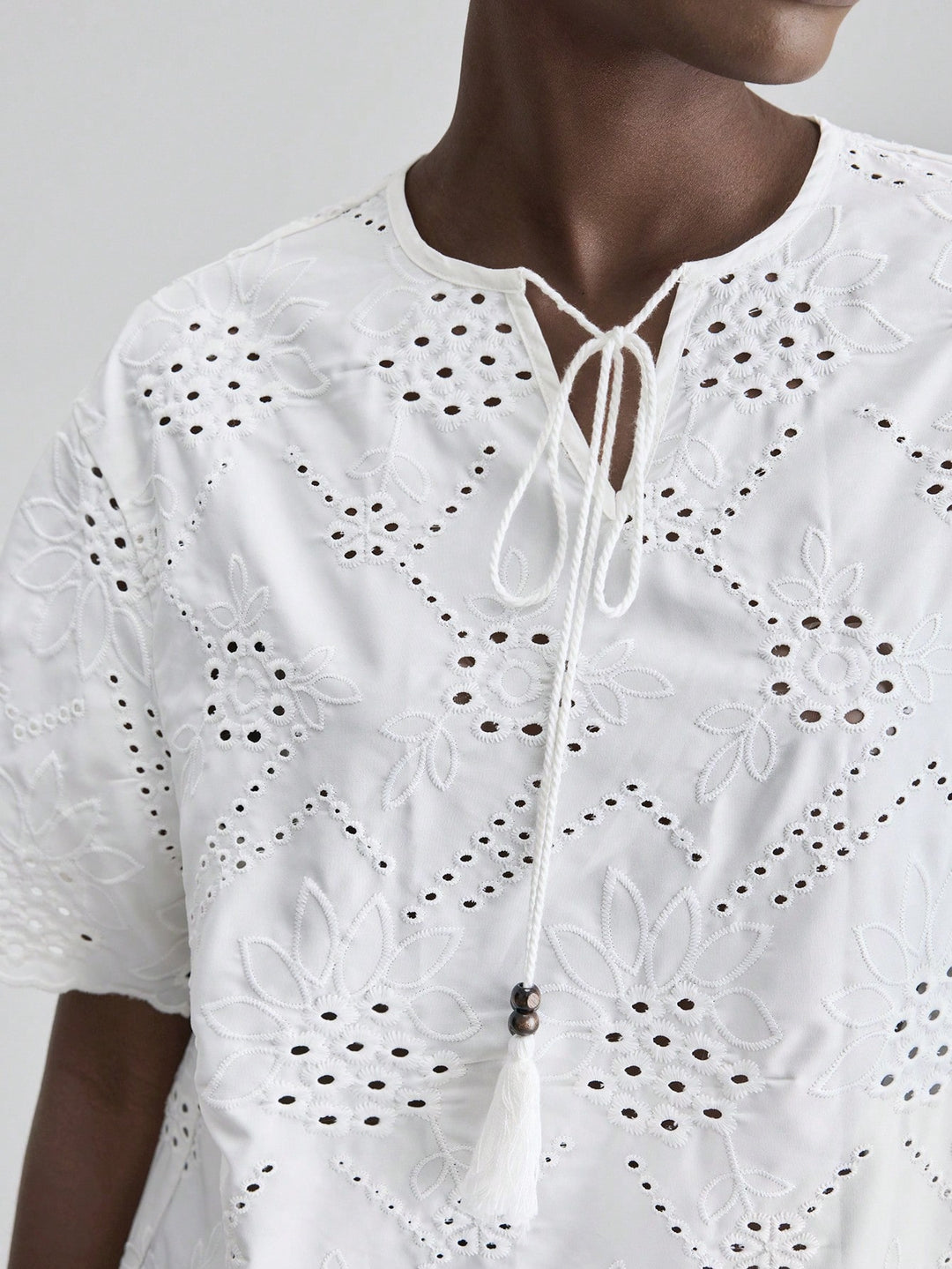 Top SHEIN, alb